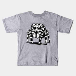 Cute jumping spider Kids T-Shirt